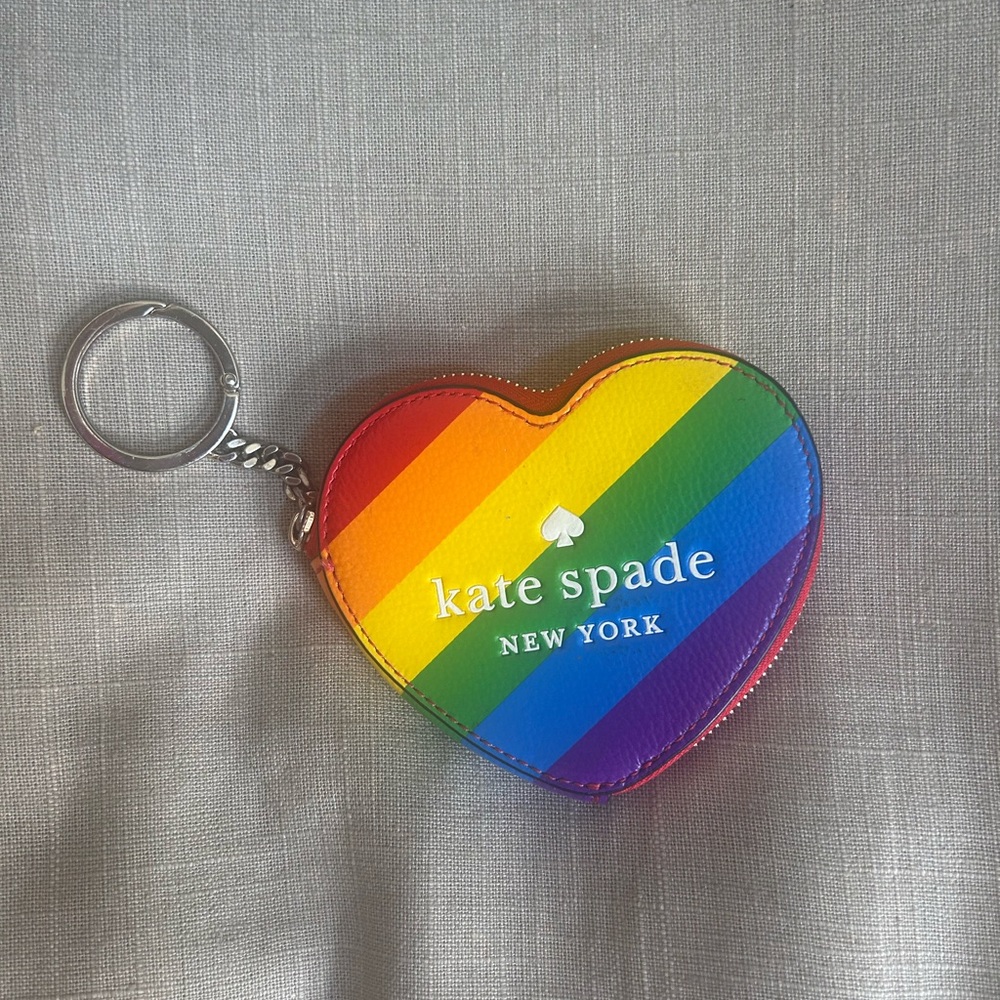 Kate Spade Multicolor Heart Keychain